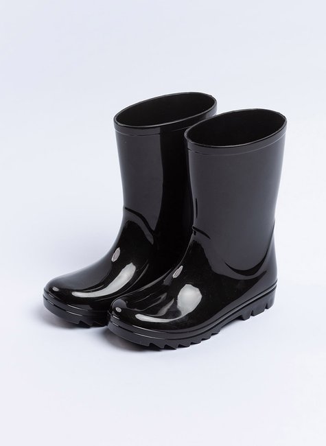 Galocha Infantil Cano Alto Unissex Preta